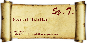 Szalai Tábita névjegykártya