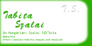 tabita szalai business card